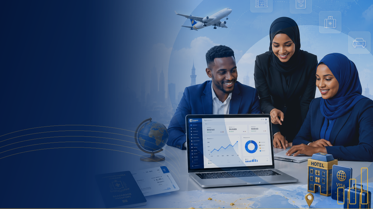 Accounting dashboard illustration
